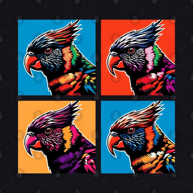 Pop Coconut Lorikeet Art - Cool Birds by PawPopArt